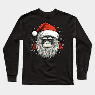 Snow Monkey Christmas Long Sleeve T-Shirt